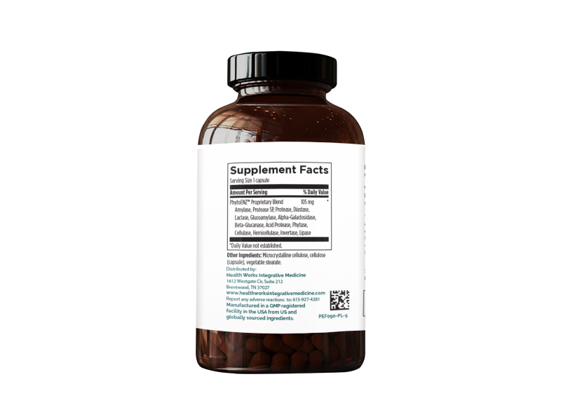 Digest Complete supplement Sup Facts - A blend of digestive enzymes supporting healthy digestion, nutrient absorption, and gut health.