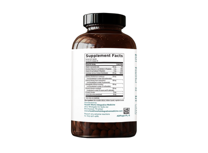 Adrenal Revive supplement Sup Facts - A comprehensive blend of nutrients and adaptogens supporting adrenal health, energy, and stress management.