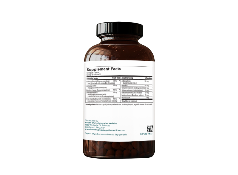 Immune Support supplement Sup Facts - A blend of herbs and nutrients designed to support immune function and promote a healthy inflammatory response.