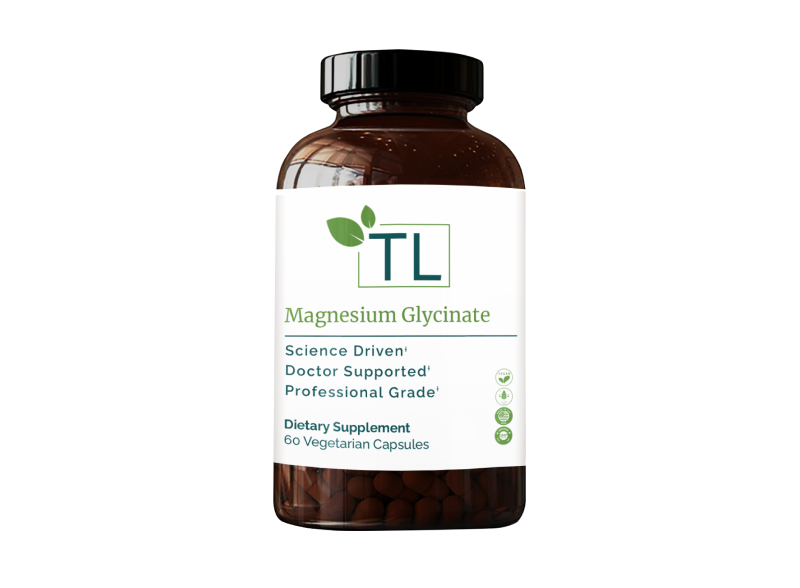 Magnesium Glycinate Complete supplement bottle - A highly absorbable magnesium formula supporting muscle relaxation, nerve function, and overall wellness.