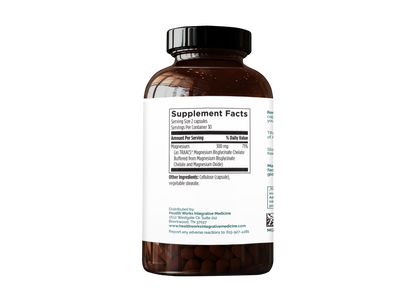 Magnesium Glycinate Complete supplement Sup Facts - A highly absorbable magnesium formula supporting muscle relaxation, nerve function, and overall wellness.
