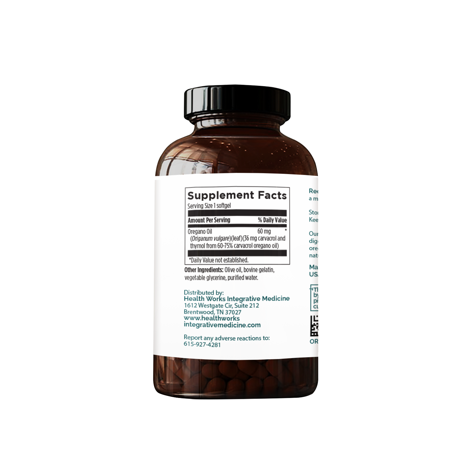 Oil of Oregano supplement Sup Facts - A powerful herbal formula supporting immune health, gut microbial balance, and antioxidant defense.