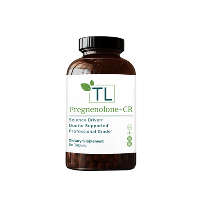 Pregnenolone supplement bottle - A hormone precursor supporting hormonal balance, cognitive function, and healthy aging.